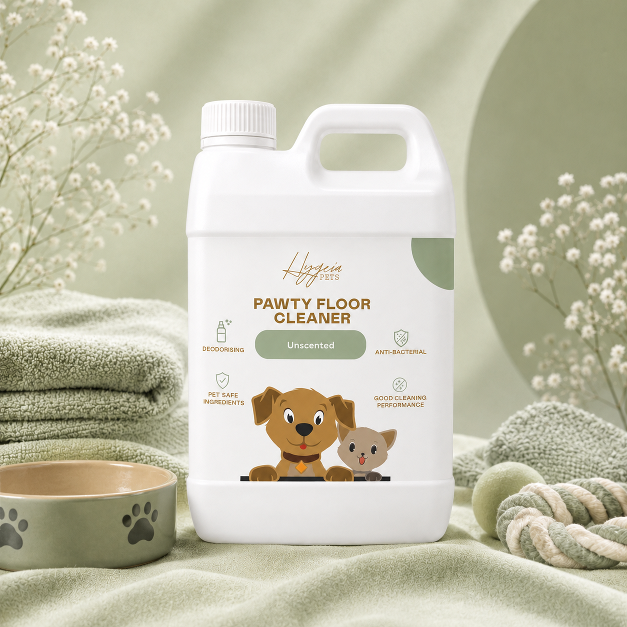 Pawty Floor Cleaner Unscented 2L