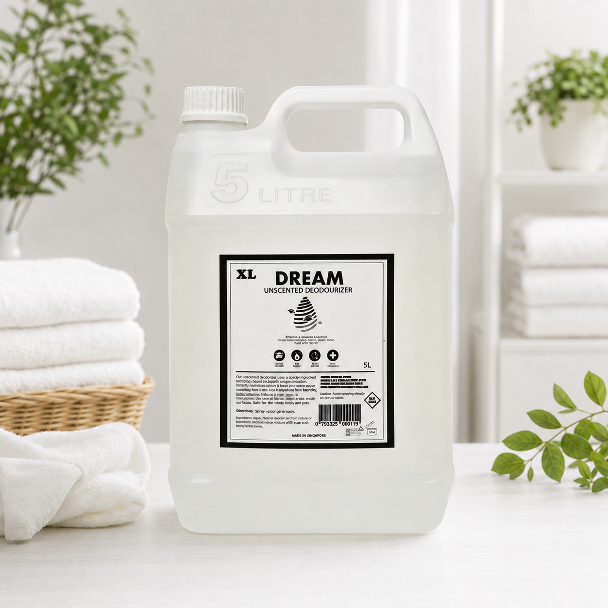 Unscented Deodorizer Refill 5L